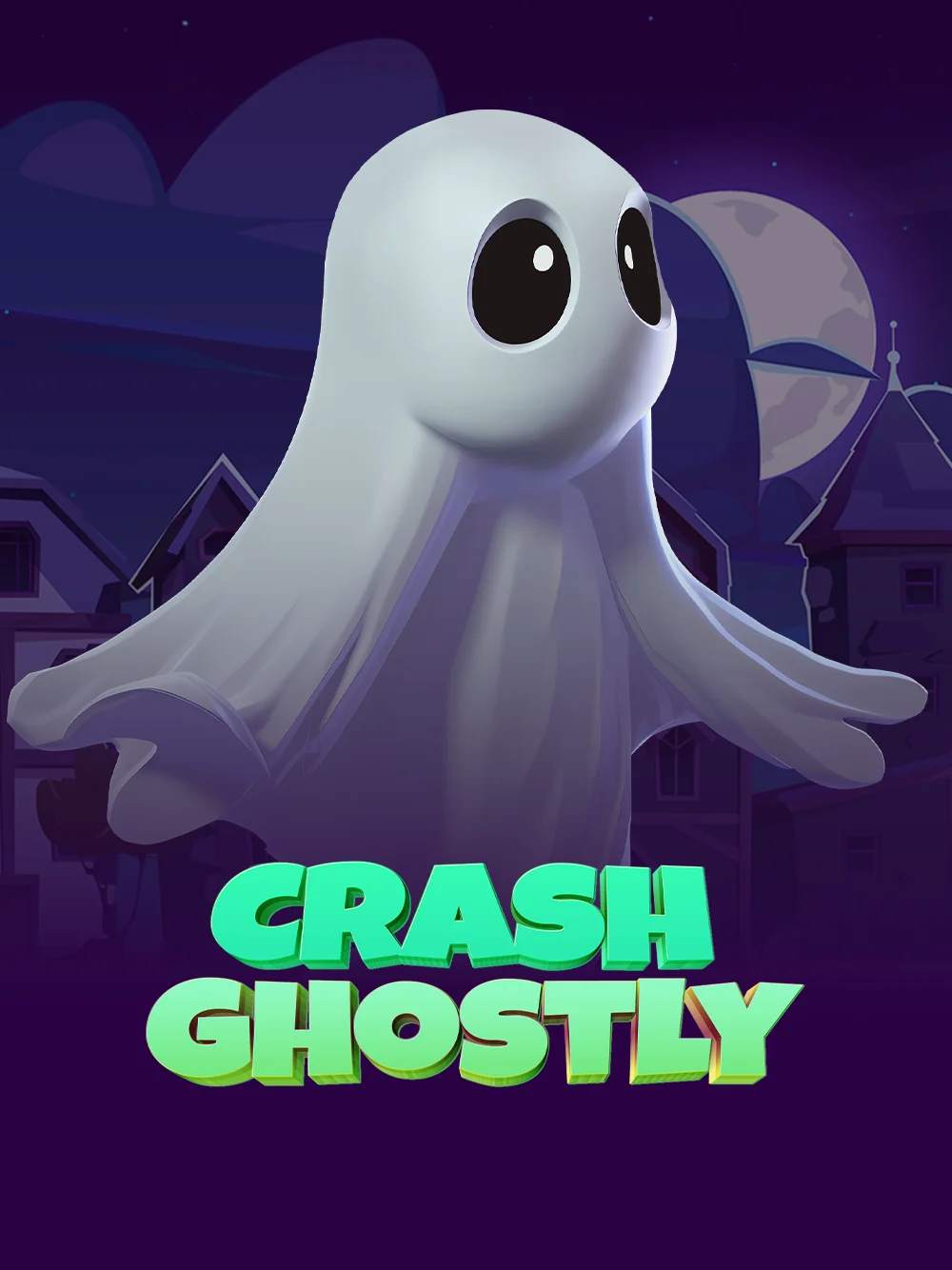 Juego crash fantasmal con interfaz oscura y efectos etéreos